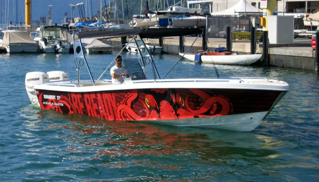 Barca decorata