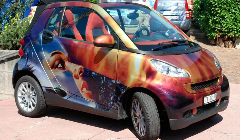 Smart rivestita con stampa